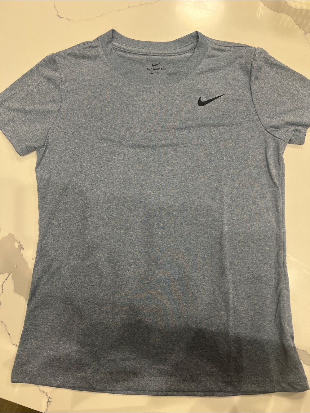 Nike Women's Heather Light Blue Short-Sleeve Dri-FIT Tee NWOT